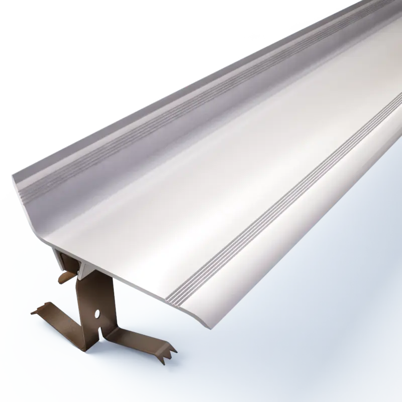 Couvre-joint d'angle aluminium anodisé à clipser L. 3 m x l. 70 mm